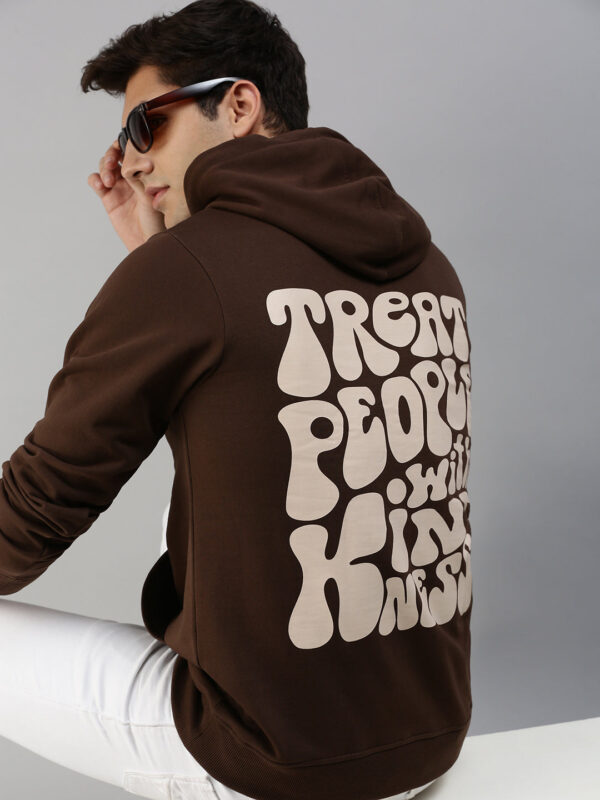 Brandy Bliss: Chic Brown Sun Men's Pullover - Image 4