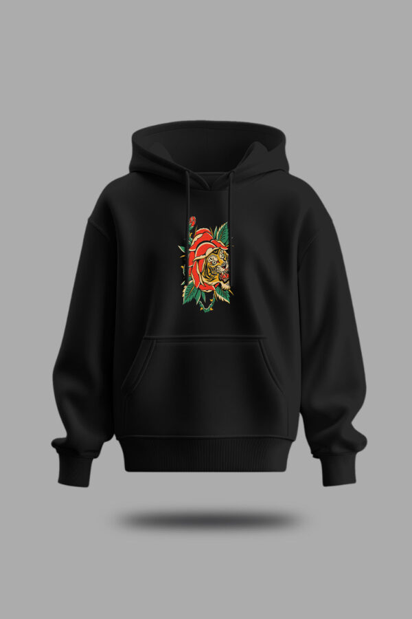 Integrity Graphic Print Oversized Hooded Sweatshirt - Image 3