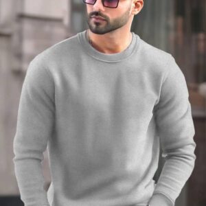 Men Full Sleeve Solid Sweatshirt