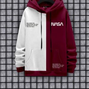 Men Full Sleeve Printed Hooded Sweatshirt
