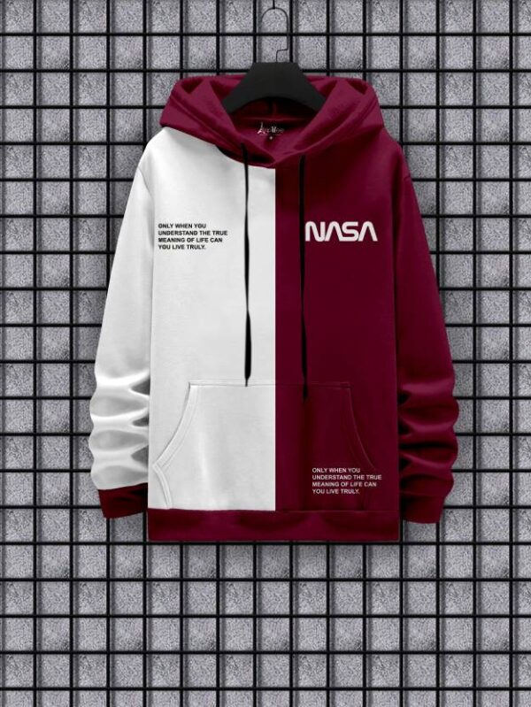 Men Full Sleeve Printed Hooded Sweatshirt