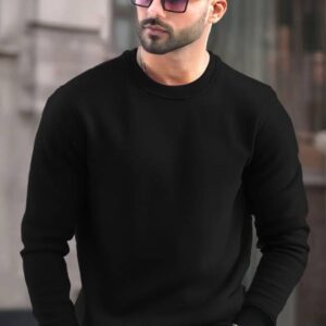 Men Full Sleeve Solid Sweatshirt