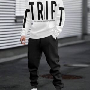 Men & Women Full Sleeve Printed Hooded Sweatshirt