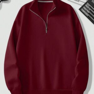 Men Full Sleeve Solid Sweatshirt