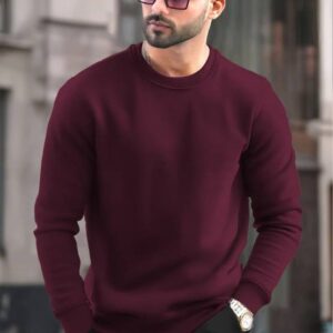 Men Full Sleeve Solid Sweatshirt