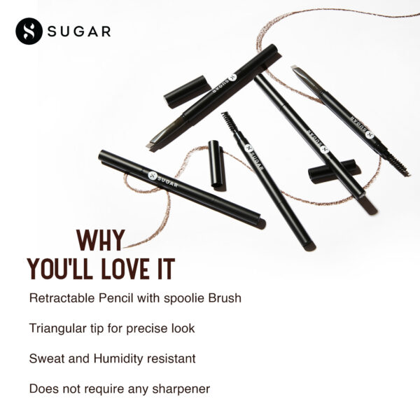 SUGAR Arch Arrival Brow Definer - 03 Woody Scooby (Deep Brown)(0.35g) - Image 5