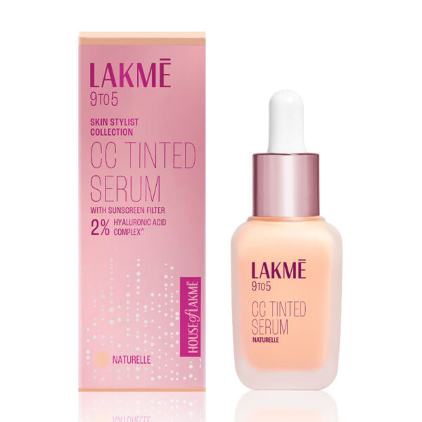 Lakme CC Tinted Serum with 2% Hyaluronic Acid - Naturelle(30ml) - Image 9