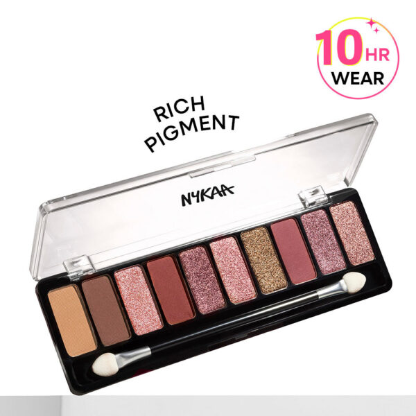 Nykaa Eyes On Me! 10-in-1 Eyeshadow Palette - Sundowner Stunner(12g)