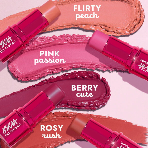 Nykaa Cosmetics Get Cheeky Blush Stick - Pink Passion(8g) - Image 4