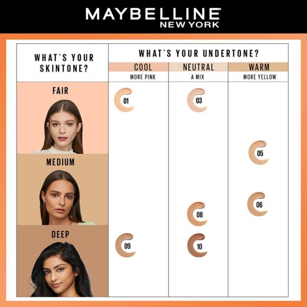Maybelline New York Fit Me Fresh Tint, Lightweight, SPF 50 PA+++ & Vitamin C - Shade 05(30ml) - Image 8