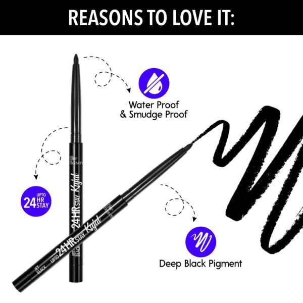 Blue Heaven Mesmerising Eye Combo Pack of 4 - Kajal, Mascara, Eyeliner & Brow Definer(4 pcs) - Image 4