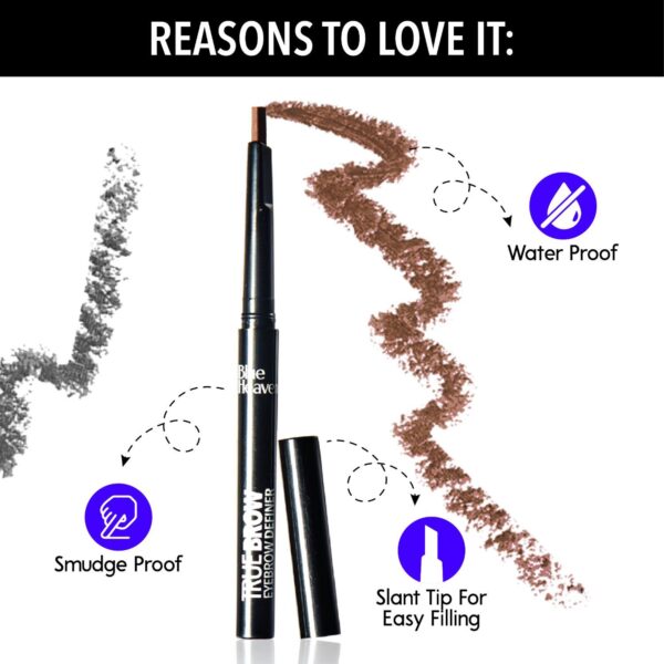Blue Heaven Mesmerising Eye Combo Pack of 4 - Kajal, Mascara, Eyeliner & Brow Definer(4 pcs) - Image 8