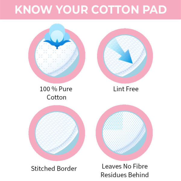 Nykaa Skin Soft Premium Cotton Pads(80Pcs) - Image 5