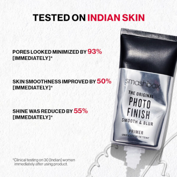 Smashbox The Original Photo Finish Smooth & Blur Primer with Vitamin A & E - Travel Size(10ml) - Image 3