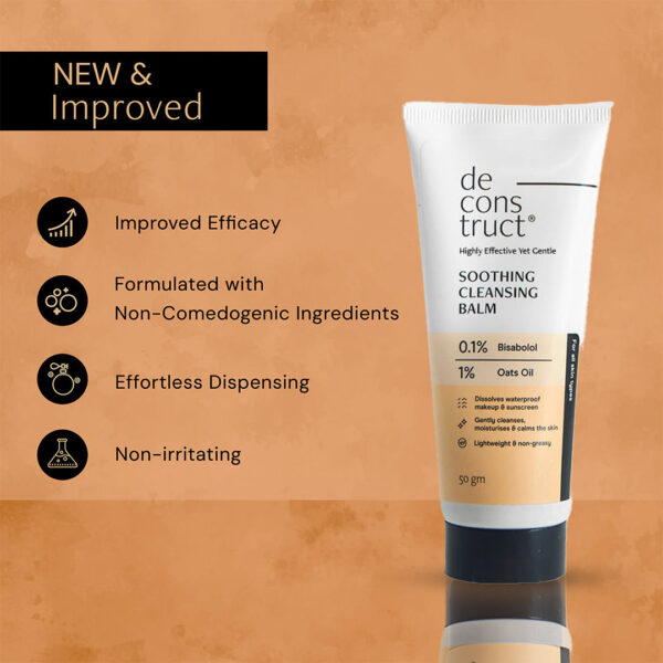 Deconstruct Soothing Cleansing Balm With 1% Oats Oil, Sunscreen & Makeup Remover(50 g) - Image 2