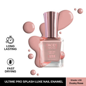 Faces Canada Ultime Pro Splash Luxe Nail Enamel - Dusky Rose L08(12ml)