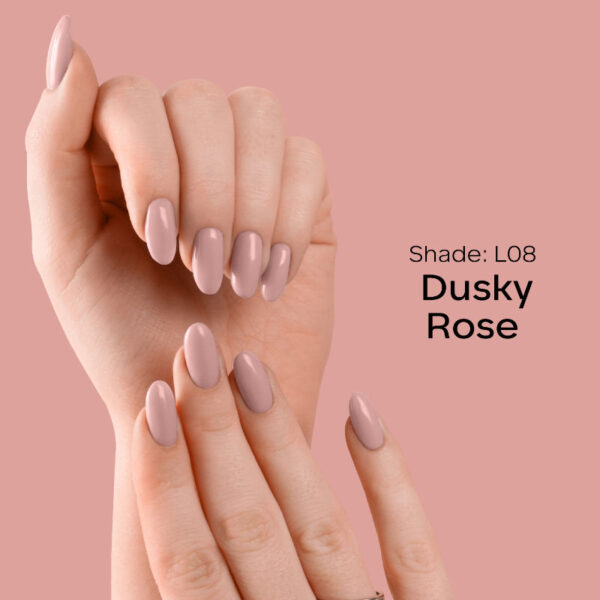 Faces Canada Ultime Pro Splash Luxe Nail Enamel - Dusky Rose L08(12ml) - Image 5