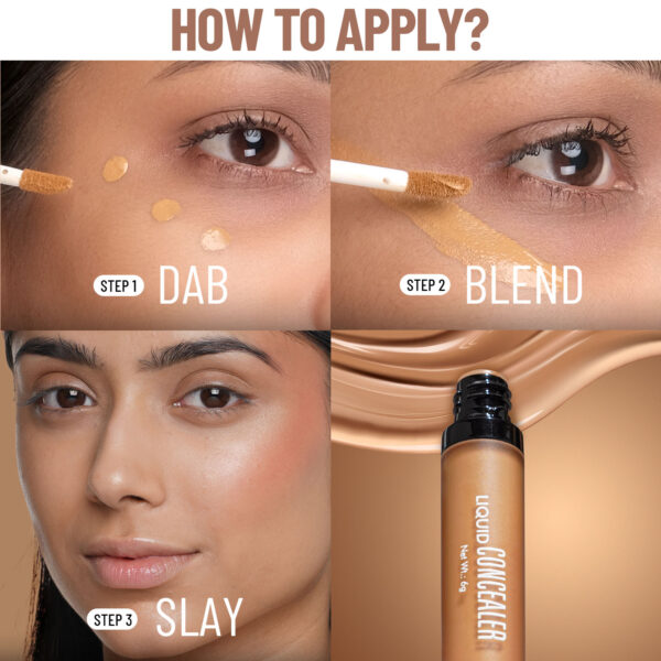 Swiss Beauty Liquid Concealer - 02 Sand Sable(5.6gm) - Image 7