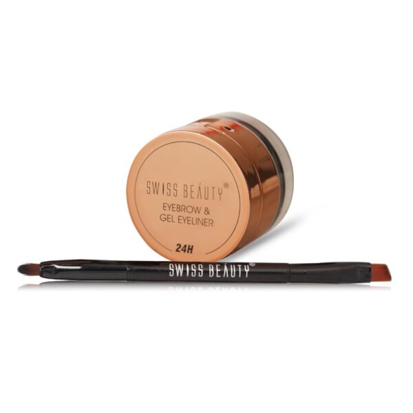 Swiss Beauty 3 In 1 Eyeliner, Eyebrow Filler and Kajal Black(7gm) - Image 9