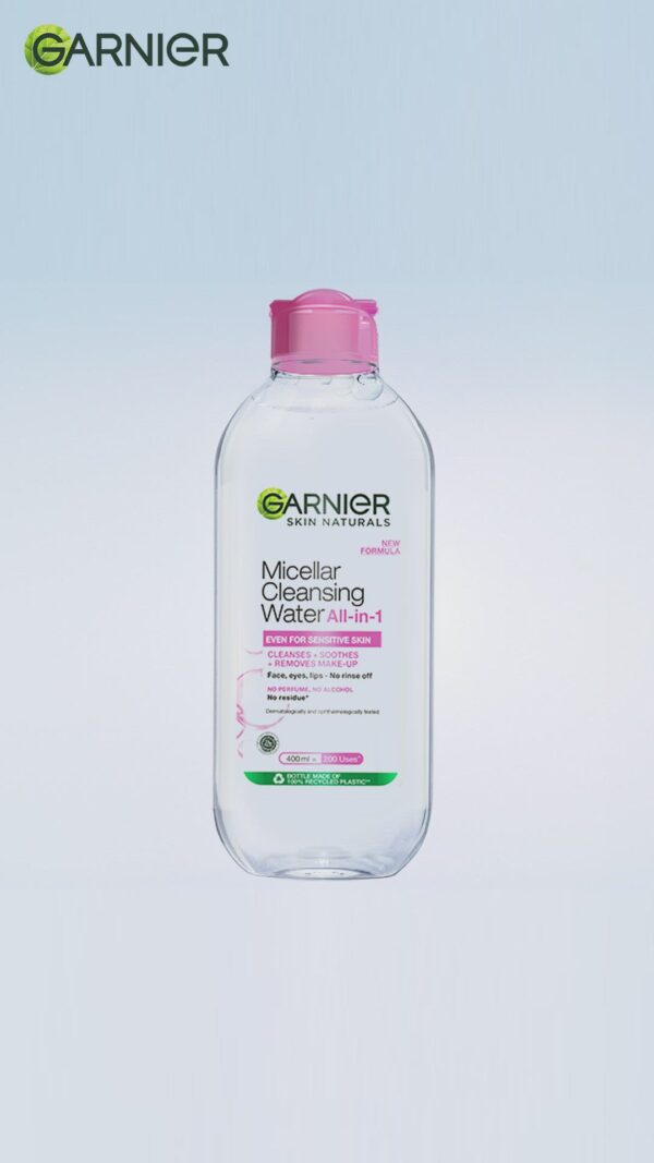 Garnier Micellar Cleansing Water For Sensitive Skin For Cleanser & Make-Up Remover | 125ml(125ml) - Image 11