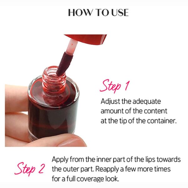 ETUDE HOUSE Dear Darling Water Gel Lip and Cheek Tint Lipstick - 02 Cherry Ade(9g) - Image 4