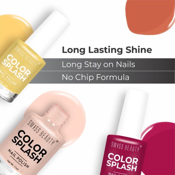 Swiss Beauty Color Splash Nail Polish - Shade-03(11ml) - Image 6