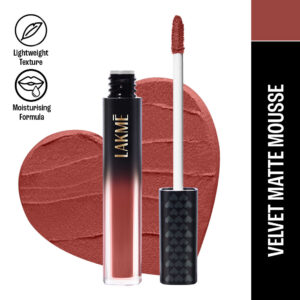 Lakme Xtraordin-Airy Velvet Matte Lip Mousse - 304 Chocolate Temptation(4.6 g)