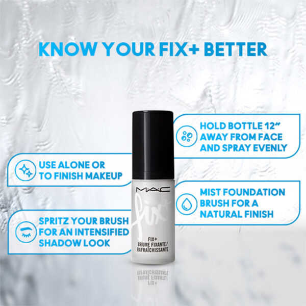 M.A.C Prep + Prime Fix+ Setting Spray (Makeup Fixer) - Travel Size(13ml) - Image 5
