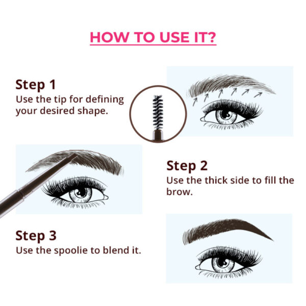 Nykaa Browgirl Eyebrow Definer Pencil - Bewitched Chestnut(0.35g) - Image 7