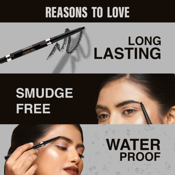 Insight Cosmetics Smudge Free Eyebrow Pencil - Brown(0.5gm) - Image 2