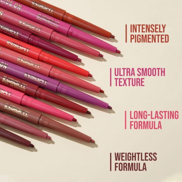Insight Cosmetics Glide On Lip Liner - Set Of 12(3.6 g) - Image 6