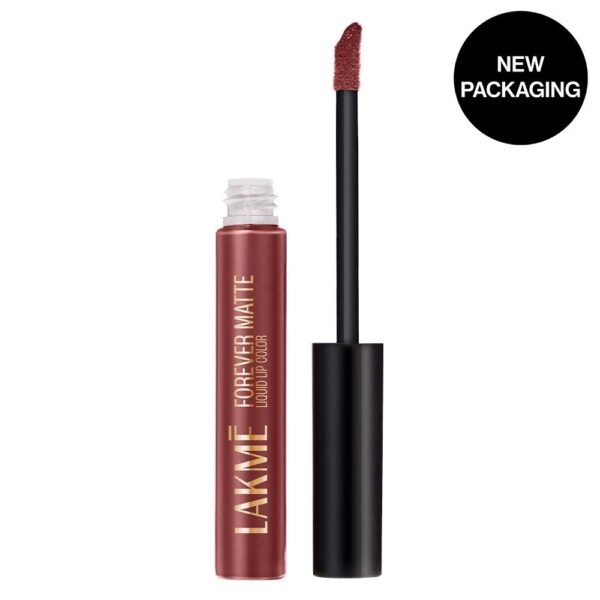 Lakme Forever Matte Liquid Lip Color, Lightweight & Transferproof 08 Nude Dream(5.6ml)