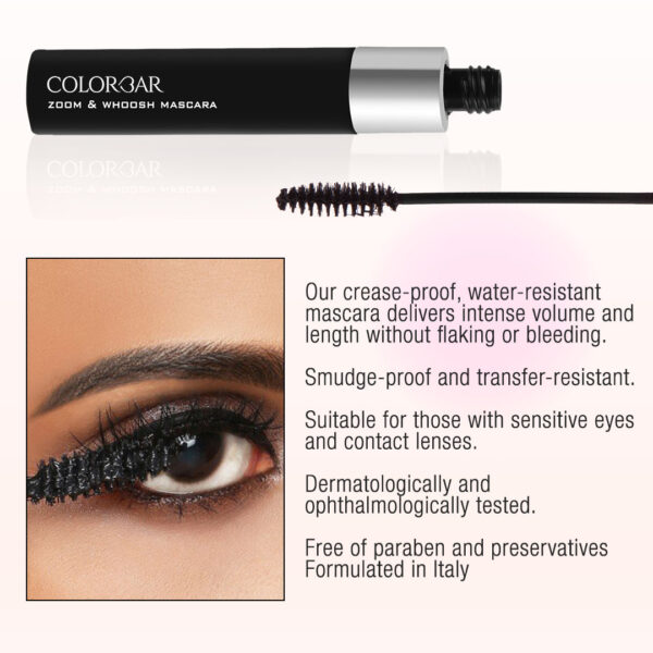 Colorbar Zoom & Whoosh Mascara Black Sin 001(9ml) - Image 3