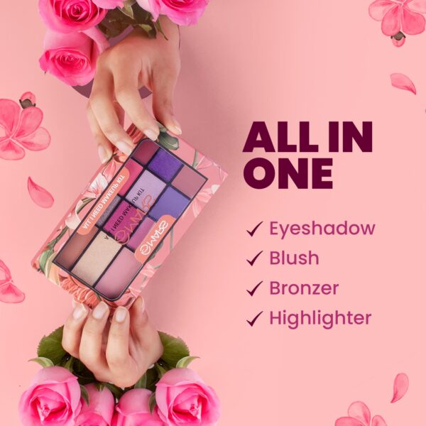Mars All I Need Makeup Kit With Multicolor Eyeshadows, Blusher, Bronzer And Highlighter - 01(21.5 g) - Image 3