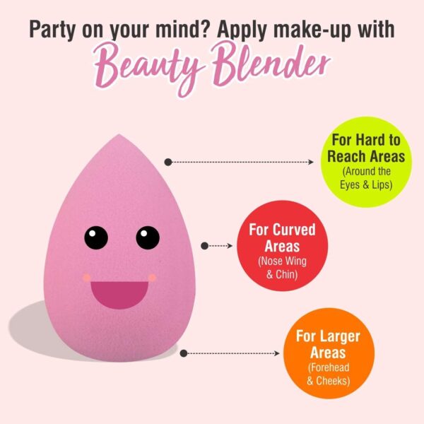Bronson Professional Pink Ultimate Classic Beauty Blender Makeup Sponge Applicator Puffs - Image 2