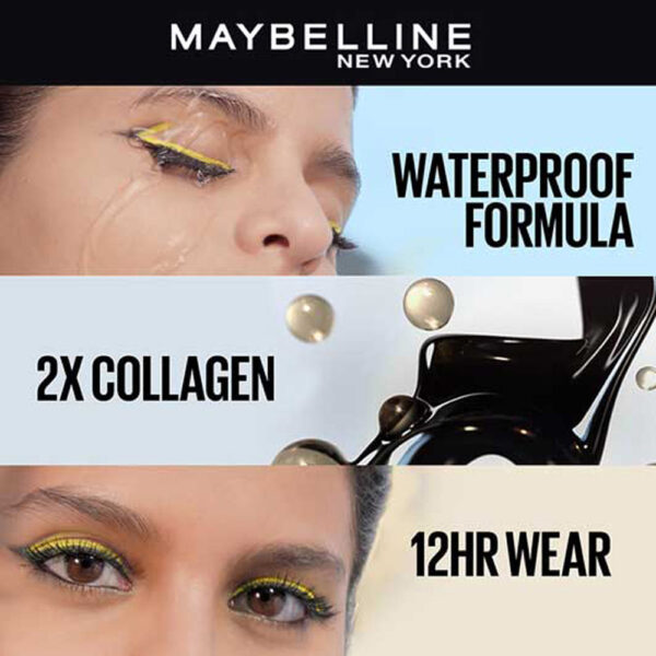 Maybelline New York The Colossal Volumizing Waterproof Mascara, Lasts Up To 12H - Black(10ml) - Image 4