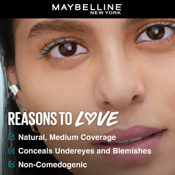 Maybelline New York Fit Me Concealer, Oil-free Liquid Concealer for Oily & Dry Skin - Medium 25(6.8ml) - Image 4