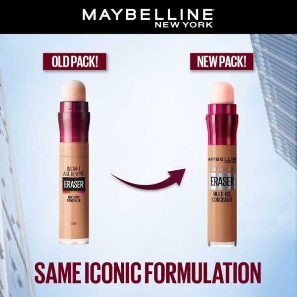 Maybelline New York Instant Age Rewind Eraser Concealer-Conceal, Contour, Highlight - 130 Medium(6ml) - Image 2