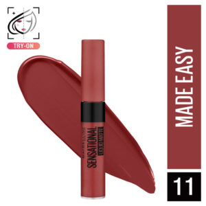 Maybelline New York Sensational Liquid Matte Lipstick, Weightless Comfort - 11 Made Easy(7ml)