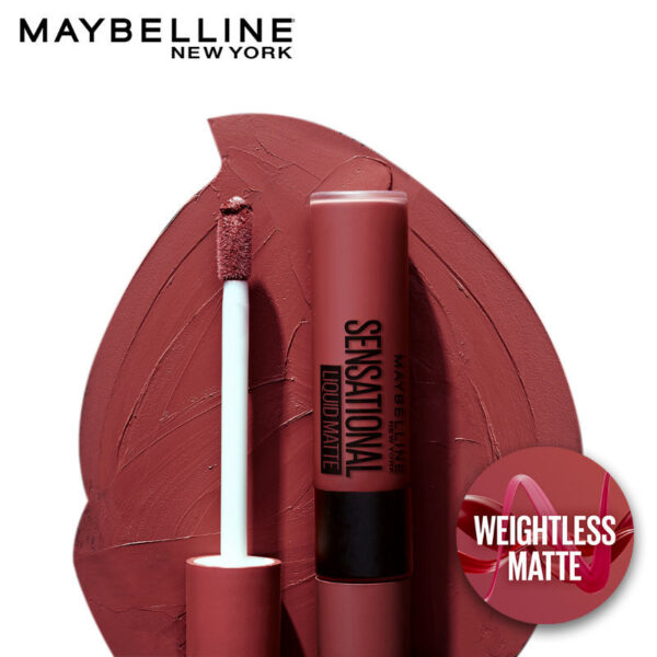 Maybelline New York Sensational Liquid Matte Lipstick, Weightless Comfort - 11 Made Easy(7ml) - Image 2