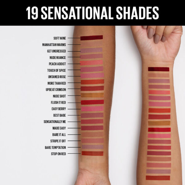 Maybelline New York Sensational Liquid Matte Lipstick, Weightless Comfort - 11 Made Easy(7ml) - Image 5