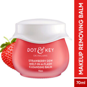 Dot & Key Strawberry Dew Deep Cleansing Balm For Face, Lip & Eye Waterproof Makeup Remover(70ml)