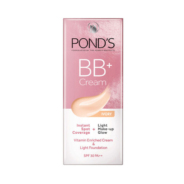 Ponds BB+ Cream Instant Spot Coverage + Light Make-up Glow Ivory -SPF 30 PA++(30 g) - Image 4