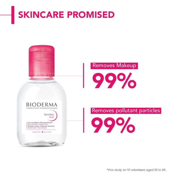 Bioderma Dermatological Micellar Water Sensibio H2O - Gently Removes Makeup Prevents Clogged Pores(100ml) - Image 5