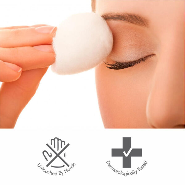 Tulips White Cotton Ball 50 Pcs For Face Cleaning & Nail Paint Remover(50pcs) - Image 3