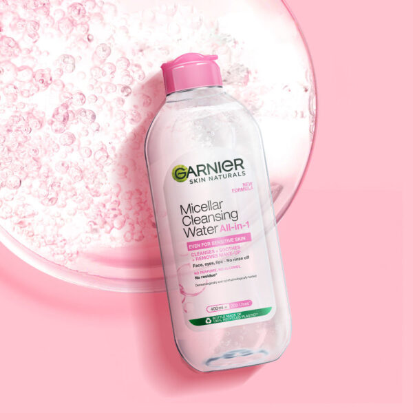 Garnier Micellar Cleansing Water For Sensitive Skin For Cleanser & Make-Up Remover | 125ml(125ml) - Image 4
