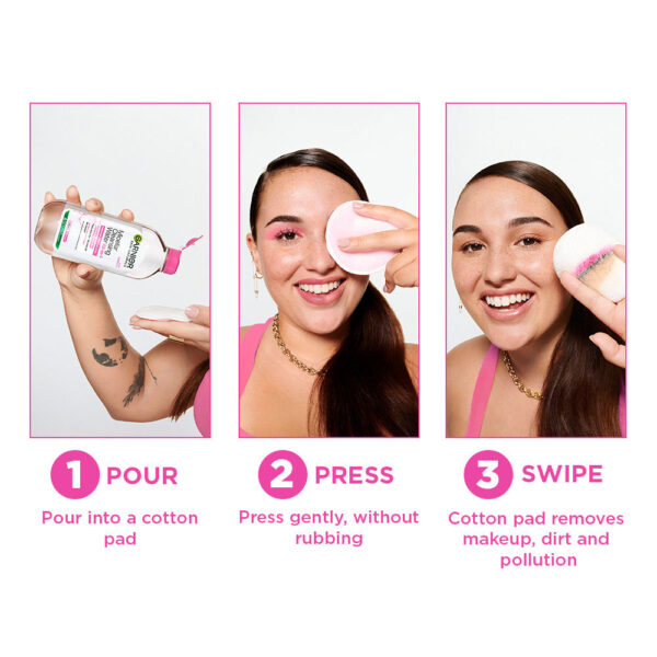 Garnier Micellar Cleansing Water For Sensitive Skin For Cleanser & Make-Up Remover | 125ml(125ml) - Image 7