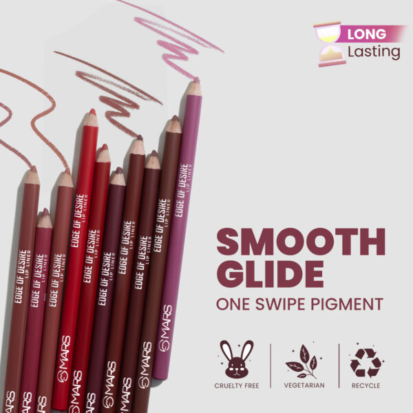 MARS Matte Lip Liner Pack of 10 - Set A(14g) - Image 3