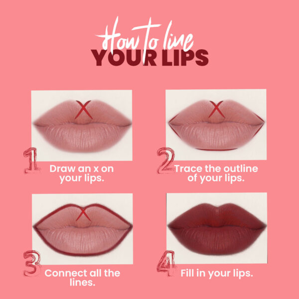 MARS Matte Lip Liner Pack of 10 - Set A(14g) - Image 4
