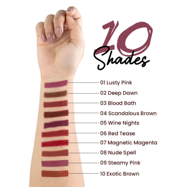 MARS Matte Lip Liner Pack of 10 - Set A(14g) - Image 5